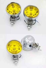 2 x ROUND FRONT DOUBLE HALOGEN