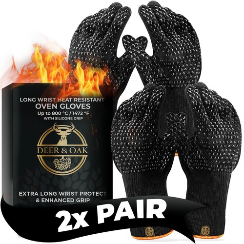 Oven gloves heat resistant - resistant, 2