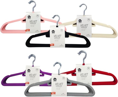 Non slip velvet hangers - non,
