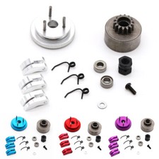 Clutch & Flywheel Kit for 21 1/8 RC Nitro Buggy /Car 14T Alloy Shoes / Bearings