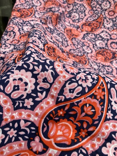 Vintage 1970s printed paisley - printed,