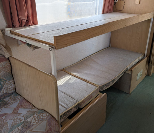 Caravan fold away bunk - caravan, bed