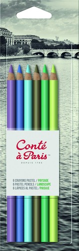 Pastel pencils set - pastel, 6