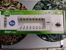 EBL Smart charger 8 pcs AA/AAA, battery charger for AA/AAA/NI-MH/NI-CD