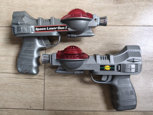 Two 1980s retro space laser - retro,