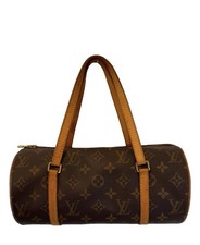 Louis Vuitton Papillon 26 Hand Shoulder Bag Monogram Leather, Brown