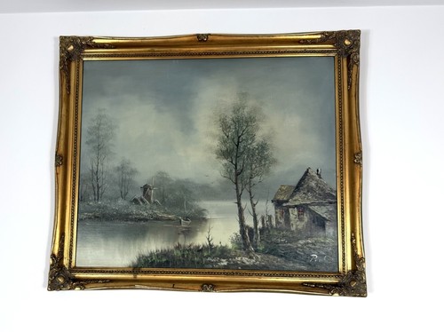 Vintage original oil painting - vintage,