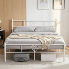 Heart Design Metal Bed Frame