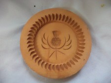 Vintage Large Wooden  Scottish Thistle Shortbread Mould