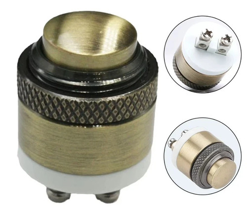 16mm brass momentary round - momentary,