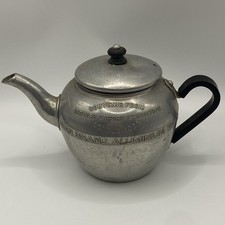 Swan Brand Aluminium Teapot 1924 British Empire Exhibition Souvenir Vintage