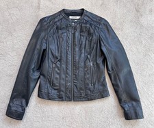 Naf Naf Black Leather Jacket