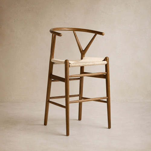 Natural bar stool - wish, mid
