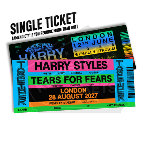 Harry styles mock ticket - styles,