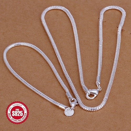 Piece 925 silvery snake bone - 925,