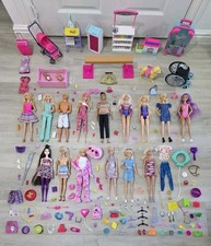 HUGE BARBIE BUNDLE dolls BABIES accessories WHEELCHAIR shoes PUSHCHAIR dog KEN