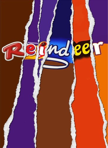 Reindeer chocolate bar - reindeer,