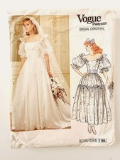 Vogue 1165 Puff Sleeve Wedding