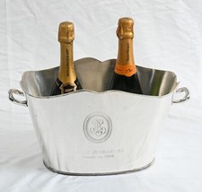 Silver Plat Champagne Bucket Wine Cooler Louis Roederer