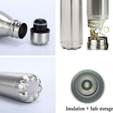 New Diversion Water Bottle Secret Stash Pill Organizer Can Safe Metal UK SELLER