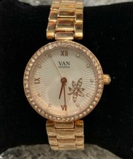 Debenhams -Van Peterson 925 - RP £70 -Ladies Leaf Rose Dial