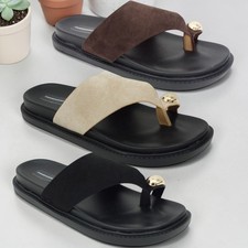 womens toe loop ring slip on