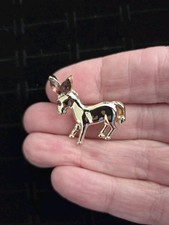 Vintage DONKEY Brooch Pin