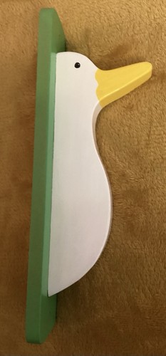Wooden duck hook hanger made - hook,