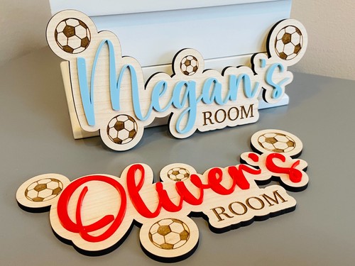 Personalised football bedroom - personalised,