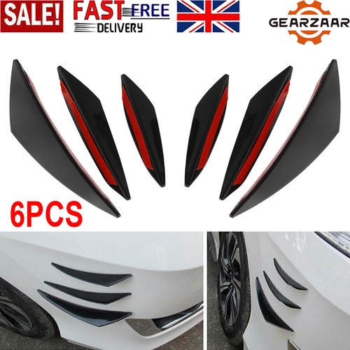 Gloss black car front - 6x,