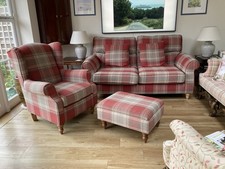 NEXT Classic Winged Arm Chair , NEXT 2 Seater Sofa NEXT Footstool