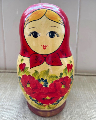 Wooden russian matryoshka - wooden,