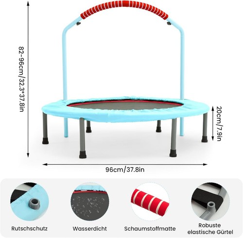 Foldable fitness trampoline - foldable,