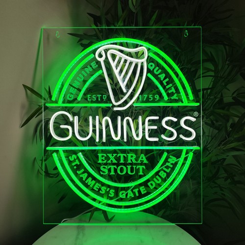 Guinness neon led wall sign - led,