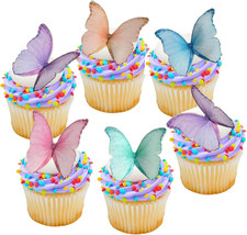48Pcs Edible Butterflies for