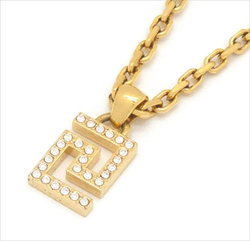 Versace necklace crystal - crystal, greca