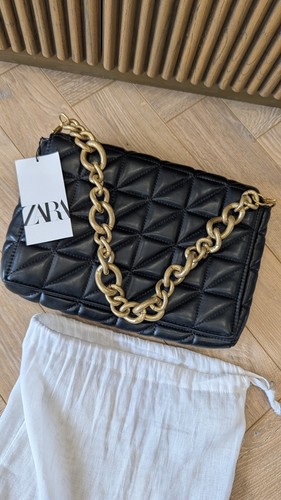 Zara black quilted - large, sized