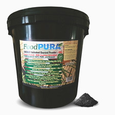FoodPURA 100% Coconut Activated Charcoal Powder Food Grade Bloating Detox Teeth