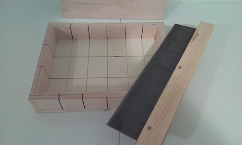 Wooden soap mold loaf cutter - wooden,