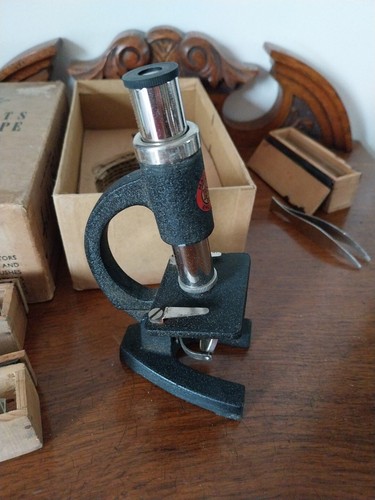 Students microscope in - students, x