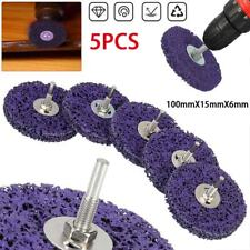 5Pcs 4'' Poly Strip Disc Wheel Paint Rust Removal Clean For Angle Grinder 100mm