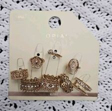 Primark Rose Gold Rings X 8 Size Small