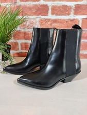 NEW H&M BLACK CHELSEA BOOTS UK