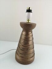 Bronze Faux Leather Base Table Lamp Model No L1915 30 cm High VGWO