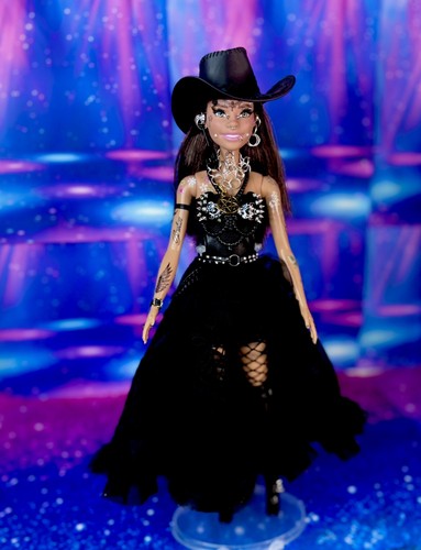 Cowboy goth punk barbie - goth, doll