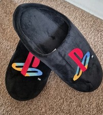 PS1 Playstation Mule Slippers Black Mens 9-10 never used 