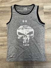 Under Armour HeatGear The Punisher Marvel Compression Vest Tank Shirt Top Large