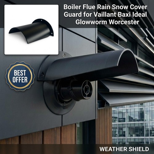 Boiler flue rain snow cover - boiler,