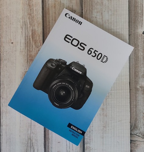 Canon eos 650d instruction - canon,