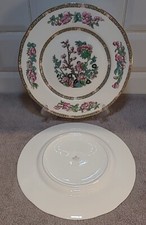 2 x Vintage Duchess china Indian Tree 9.75 inch 24.5cm Dinner plates